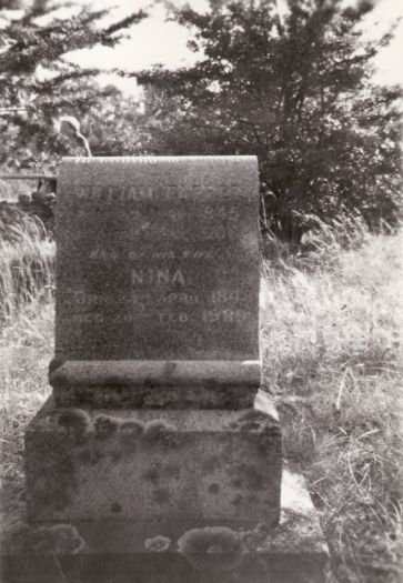 Headstone shared by the two Farrer graves
