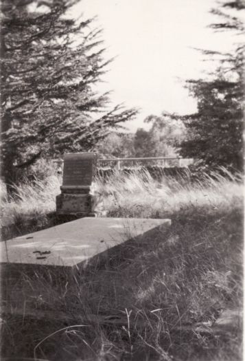 The headstone for William Farrer's grave at Lambrigg.