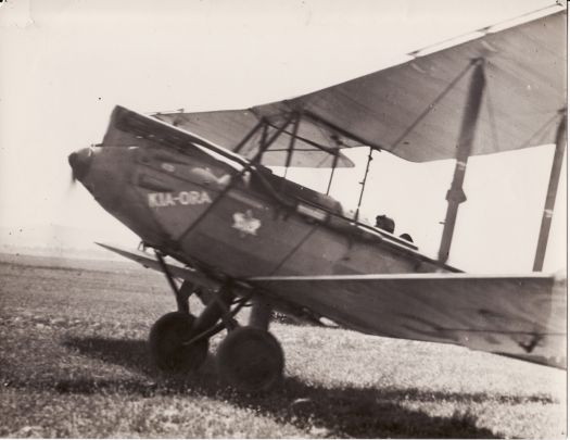 Oscar Garden's bi-plane