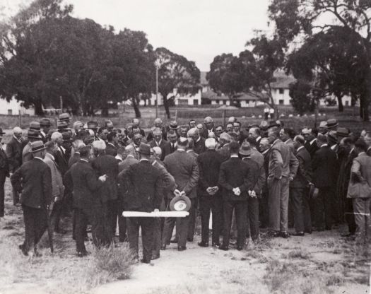 Large gathering of men 