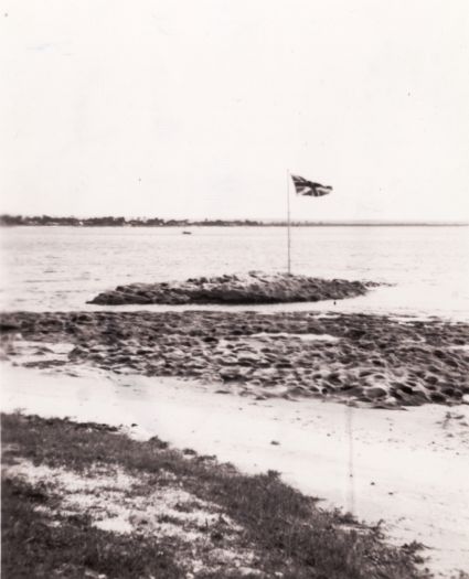 Rock at Kurnell where Captain Cook landed