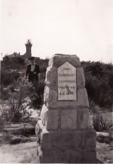 Cairn marking site of first Barrenjoey Lighthouse, erected 1855