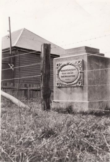 Stone on Elizabeth Farm erected by RAHS