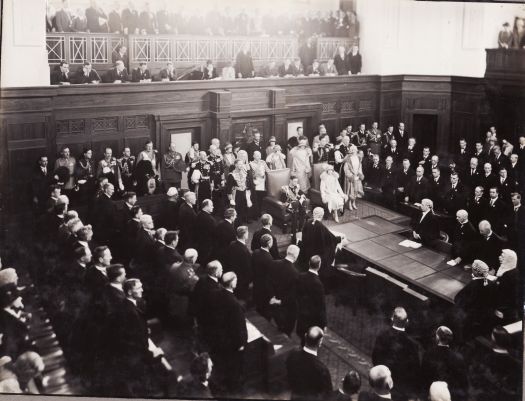 Ceremony at the opening of Parliament House