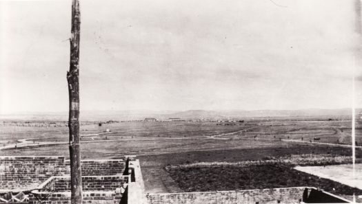 Facing east from Parliament House, Power House in distance