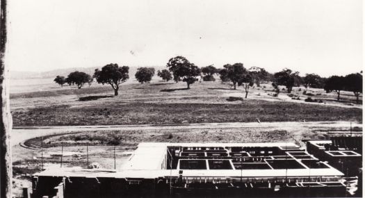 Facing south from Parliament House