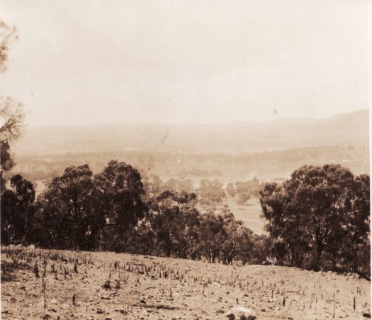 View from Red Hill looking towards the Administrative Offices.