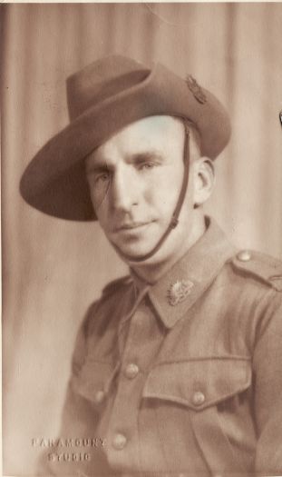 Albert P. Maxwell of Queanbeyan in Australian Army Service Corps (AASC) uniform