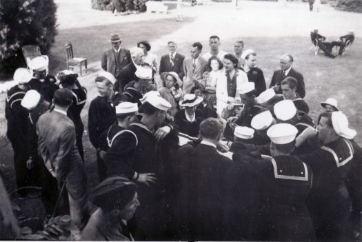 Group of young sailors at Government House