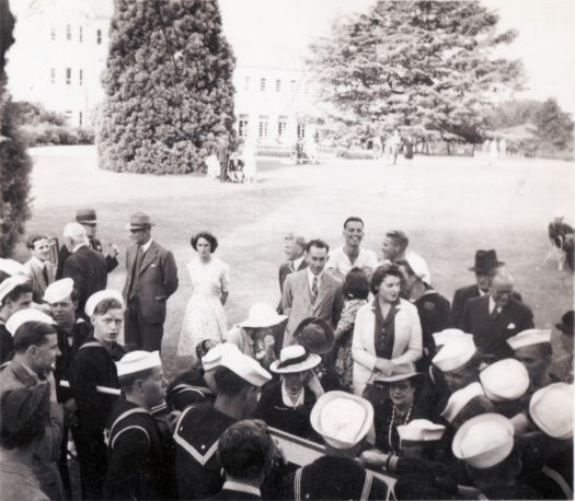 Group of young sailors at Government House