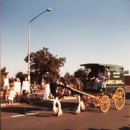 Canberra Day Parade, London Cct (near YWCA) - Grace Bros horse and cart