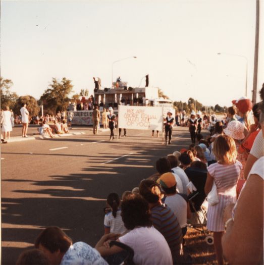 Canberra Day Parade, London Cct (near YWCA) - 1984 'Lil Brother is watching you'