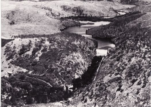 Cotter Dam from air