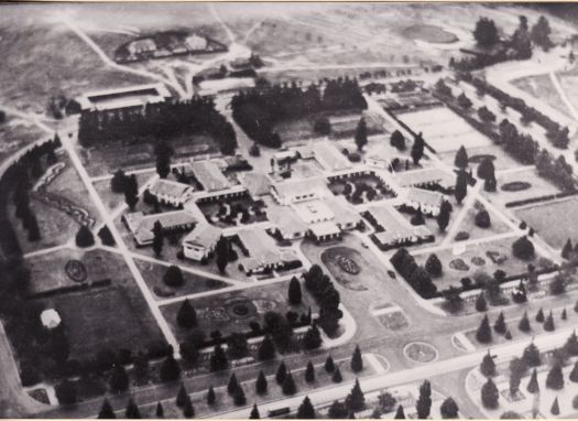 Hotel Canberra from the air, Commonwealth Avenue end.