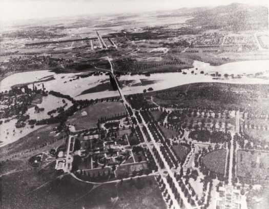 Aerial view along Commonwealth and Northbourne Avenues