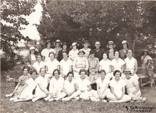 English Women's Cricket XI with the ACT team (see Note below)