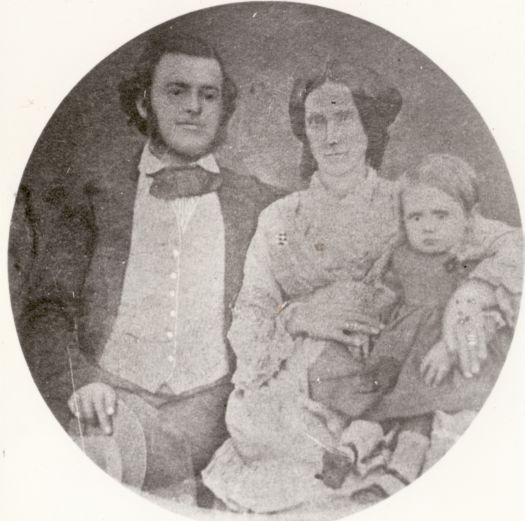 Emily Hutchison with her husband Edward Barnabas Wesley Hutchison and son Alex