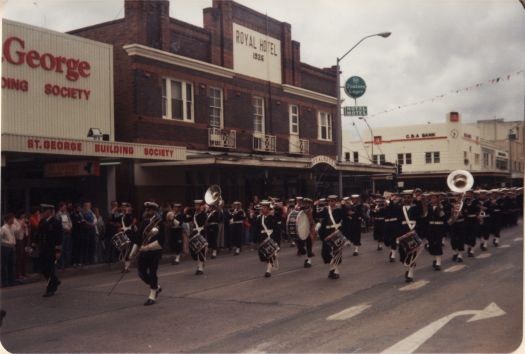 Navy band at granting of the Freedom of the City of Queanbeyan to HMAS Harman