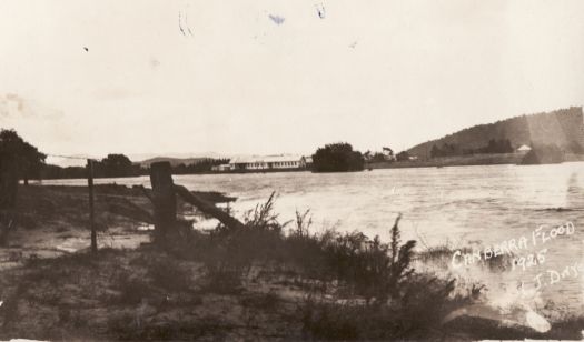 Canberra flood behind Acton offices