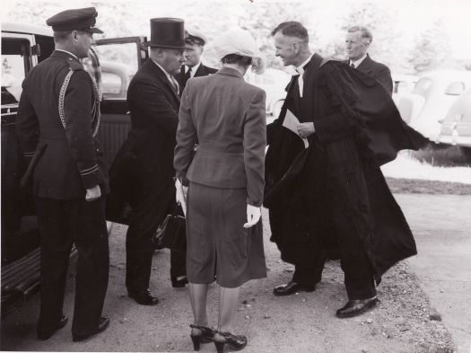 Reverend Hector Harrison greeting Sir John Northcote