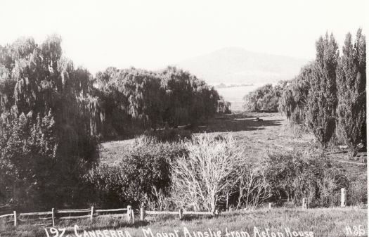 View of Mt Ainslie across the Molonglo River from Acton House