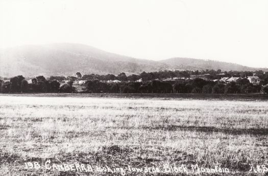 View from the south east to Canberra looking towards Acton and Black Mountain