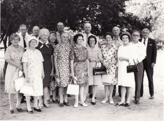 Gathering of former pupils of Duntroon School, taken at the closing of the school