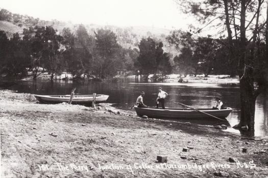 The ferry, junction of Cotter and Murrumbidgee Rivers