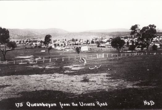 Queanbeyan from the Uriarra Rd