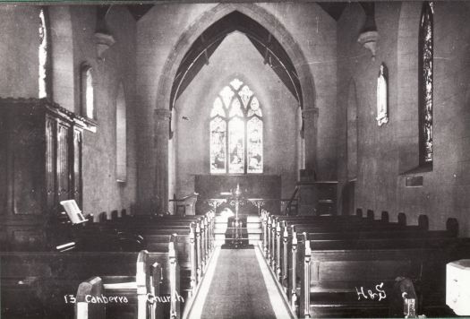 Interior of St John's Church looking towards the altar
