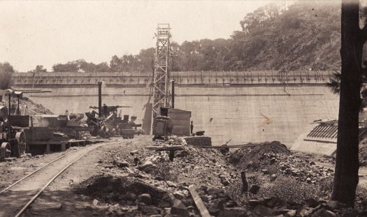 Cotter Dam under construction