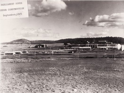 Parliament House under construction