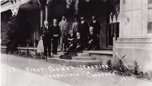 First Cabinet meeting at Yarralumla