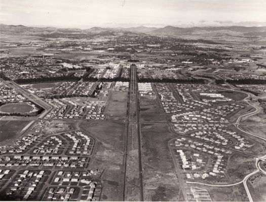 Aerial view of Canberra