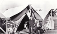 Bachelor Quarters tent at Acton