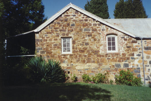 Southern side view of Blundell's Cottage