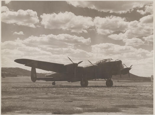 Australian War Memorial - Lancaster Heavy Bomber \"G\" for George at RAAF Base Fairbairn. 