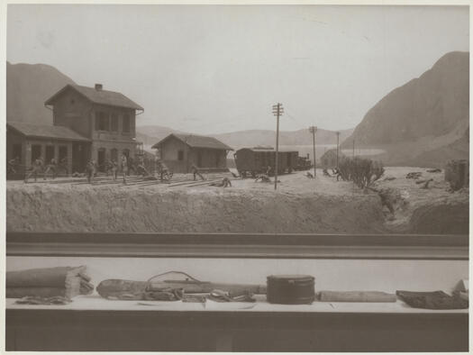 Australian War Memorial - diorama, Western Front railway