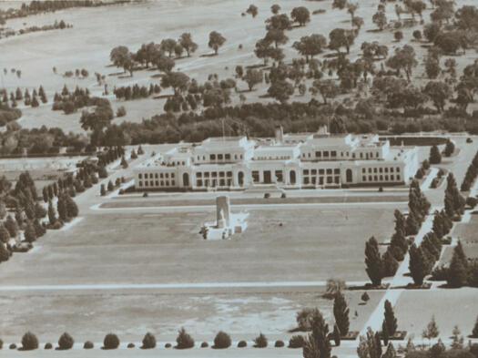 Aerial view of Parliament House