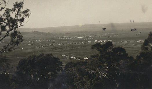 View from Red Hill over Forrest and Collins Park