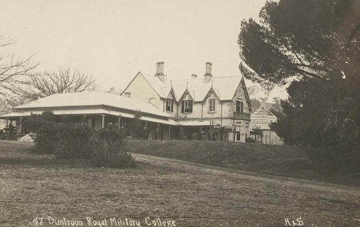 Front view of the Officers Mess, Royal Military College, Duntroon.