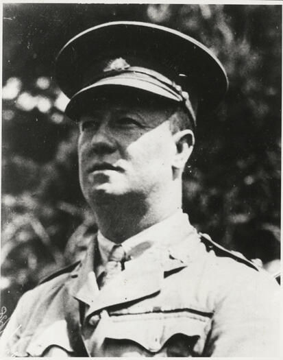 Lt Colonel Walter Percy Farr DSO. Farr was the organiser of the move of public servants to Canberra.