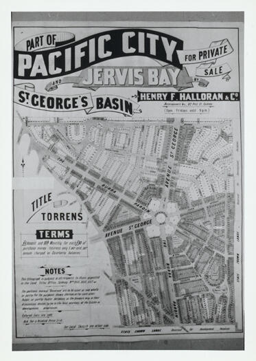 Jervis Bay street plan devised by Henry Halloran.