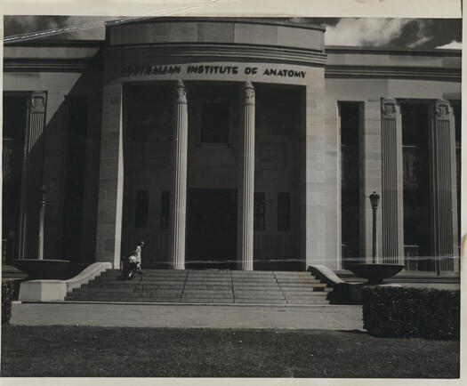 Institute of Anatomy, McCoy Circuit, Acton. The building was designed by W. Hayward Morris and completed in 1930 by the Federal Capital Commission to house the anatomical collection of Sir Colin Mackenzie.