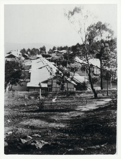 Royal Military College, Duntroon - looking down on cadets' quarters towards the south.