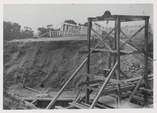 Flood damage to Commonwealth Avenue Bridge