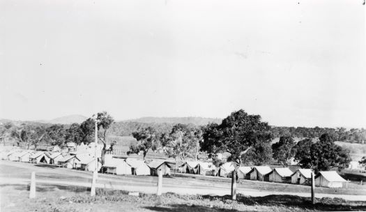 Bachelors tents at Acton.