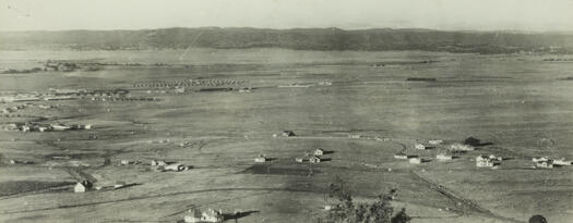 View to Red Hill, Griffith and the Causeway, looking north/north east from Red Hill.