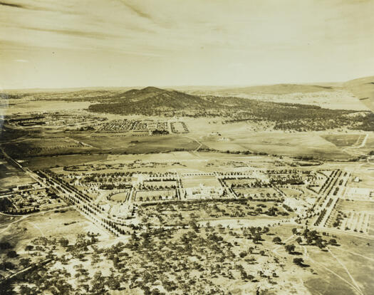 Aerial view of Canberra