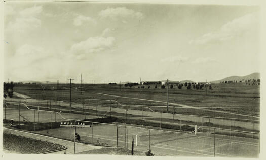 Sydney and Melbourne Buildings, Civic, taken from Acton tennis courts